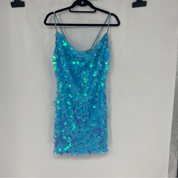 Fashion Nova Dresses & Skirts - Fashion Nova Blue Sequin Dress
